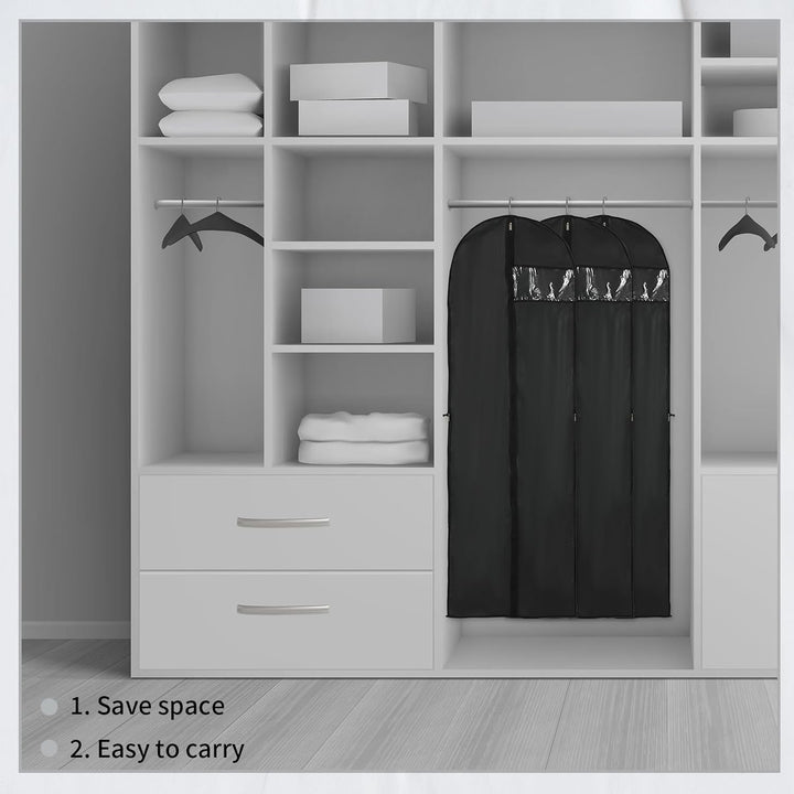 Protective gown cover for formalwear. Long dress bag for wedding dresses, prom gowns & special occasion outfits.