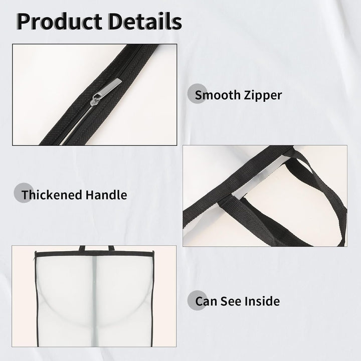 Extra long garment cover for bridal gowns & evening dresses. Essential formalwear protection & storage solution.
