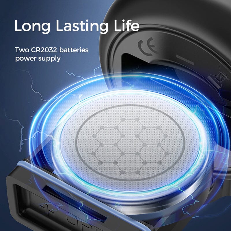 Front view of the 120dB electric bike horn, enhancing cycling safety.