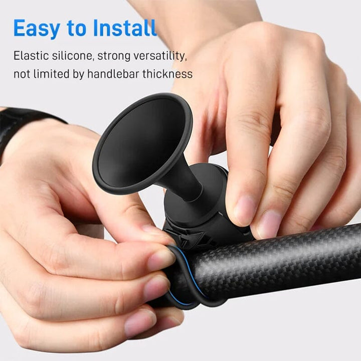 Water-resistant 120dB electric bike horn, reliable bicycle bell alternative.