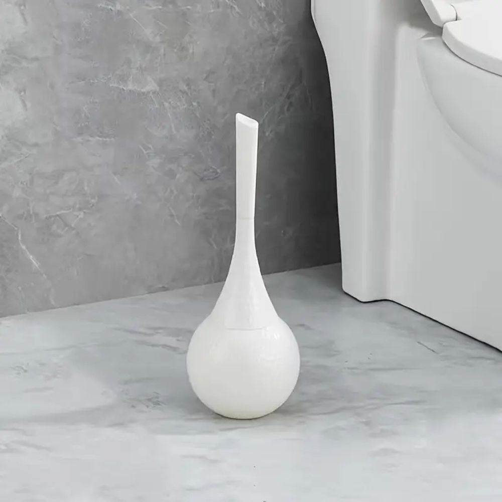 Sterling Silver luxury toilet brush, modern bathroom accessory with elegant design for hygiene & home decor.