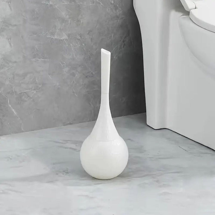 Sterling Silver luxury toilet brush, modern bathroom accessory with elegant design for hygiene & home decor.