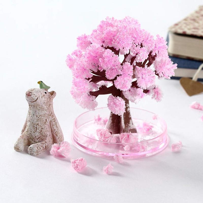 Magic Crystal Tree on a desk, a fascinating and calming DIY home decor item