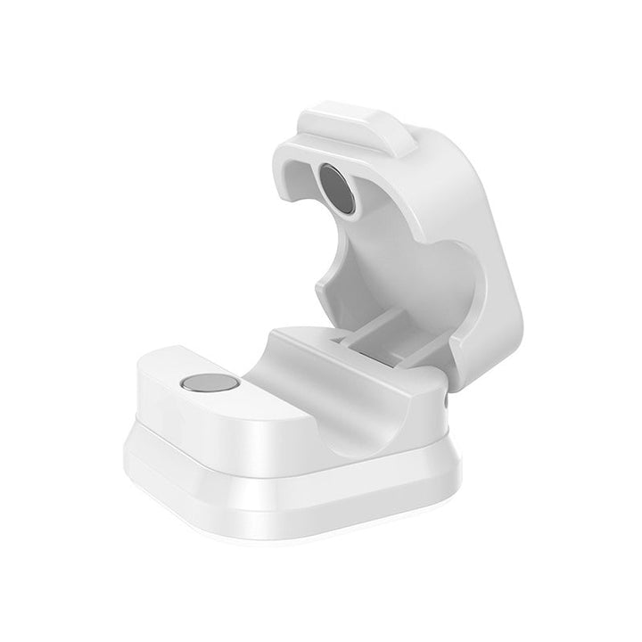 Packaging box displaying Magnetic Cable Organizer Clips, highlighting easy installation and use