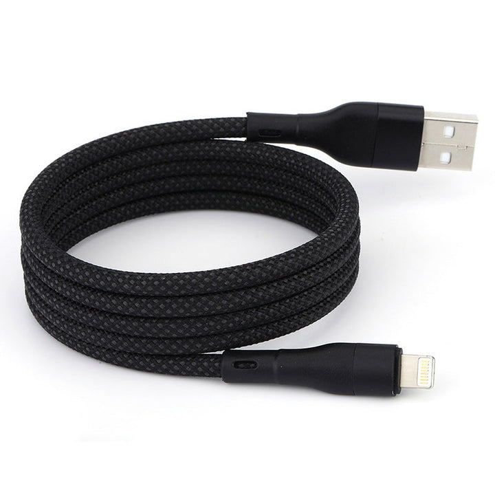Multiple 1M magnetic folding fast charge cables in different settings, showcasing versatility