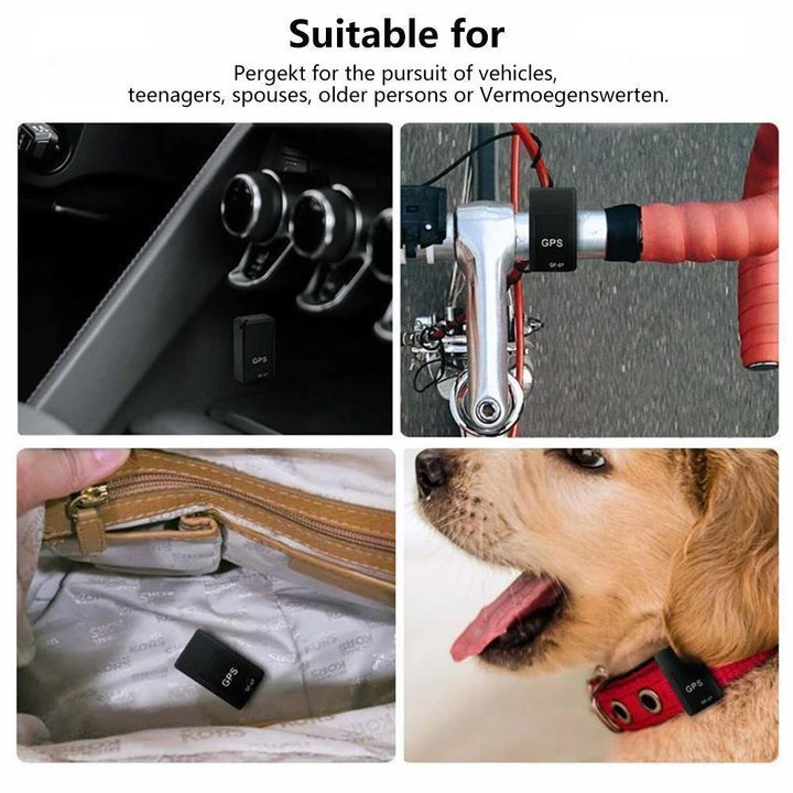 Compact magnetic GPS locator for vehicle tracking and personal safety