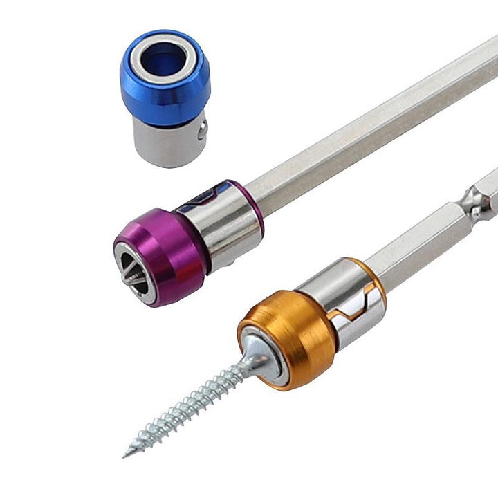 Compact magnetic bit rings, 3-piece set, for improved efficiency in all your magnetic screwdriver tasks