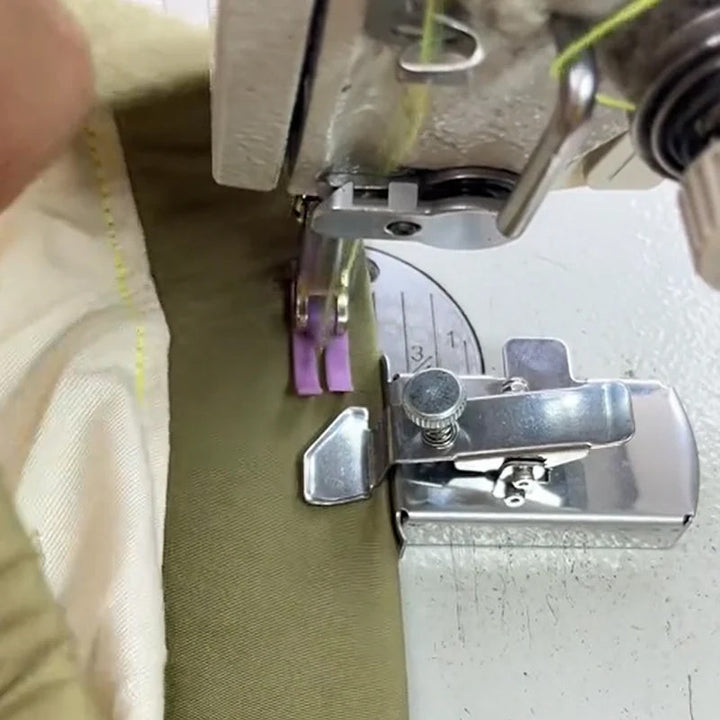Universal magnetic seam guide for sewing machines; perfect for quilting tools & craft supplies, enhances precision.