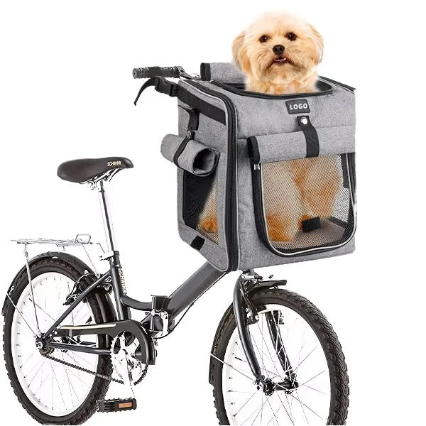 3-in-1 Dog Transport Bag for Bicycles - Multifunctional and Comfortable