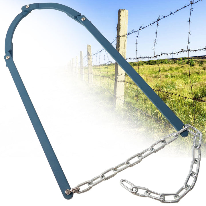 Farm utility tool: manual wire retainer for efficient agricultural fence repair