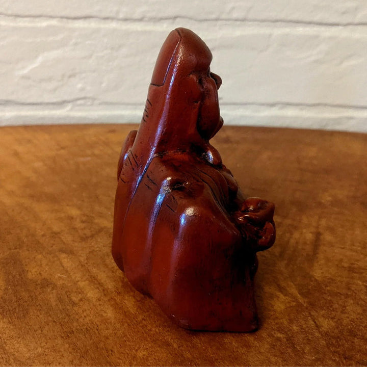 Resin Buddha decor, a humorous and serene meditating figurine for your space