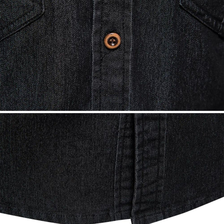 Classic solid color Men's AdaptiveFit button-down shirt, perfect for diverse men's apparel outfits.