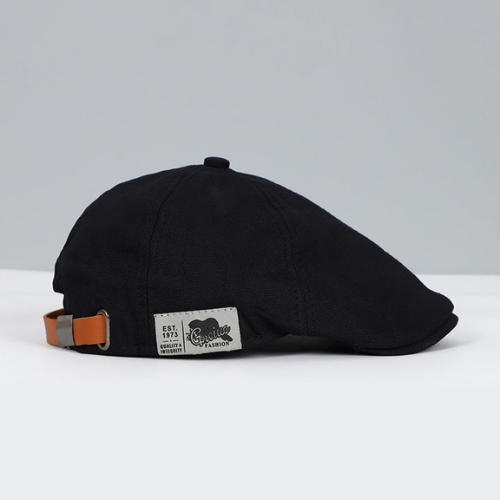 Elegant men's beret, a classic dapper accessory for the modern gentleman's formal wear.