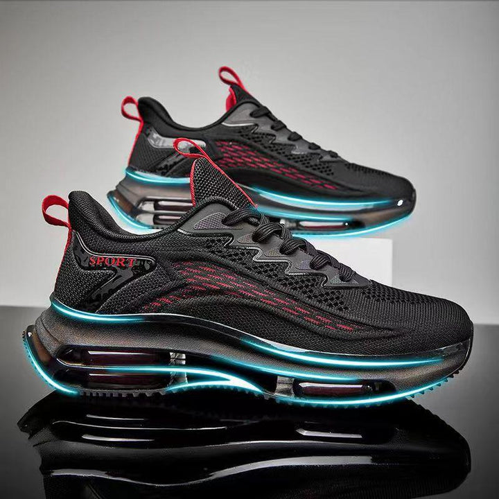 Lightweight Lorenzo Men's Sneakers, sole view. Air cushion comfort with durable tread for daily walking & active wear.