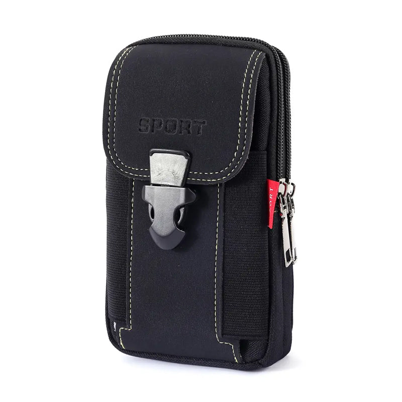 Waist bag for men, made of water-resistant nylon, perfect for outdoor sports and travel accessory