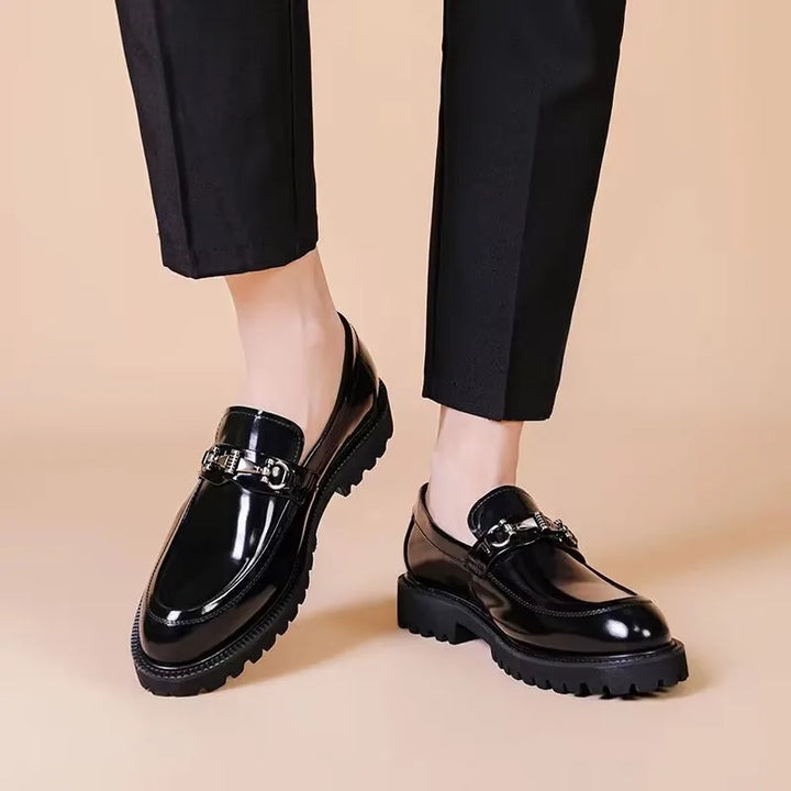 Men's comfortable slip-on dress shoes, perfect for long days in the office or special events.