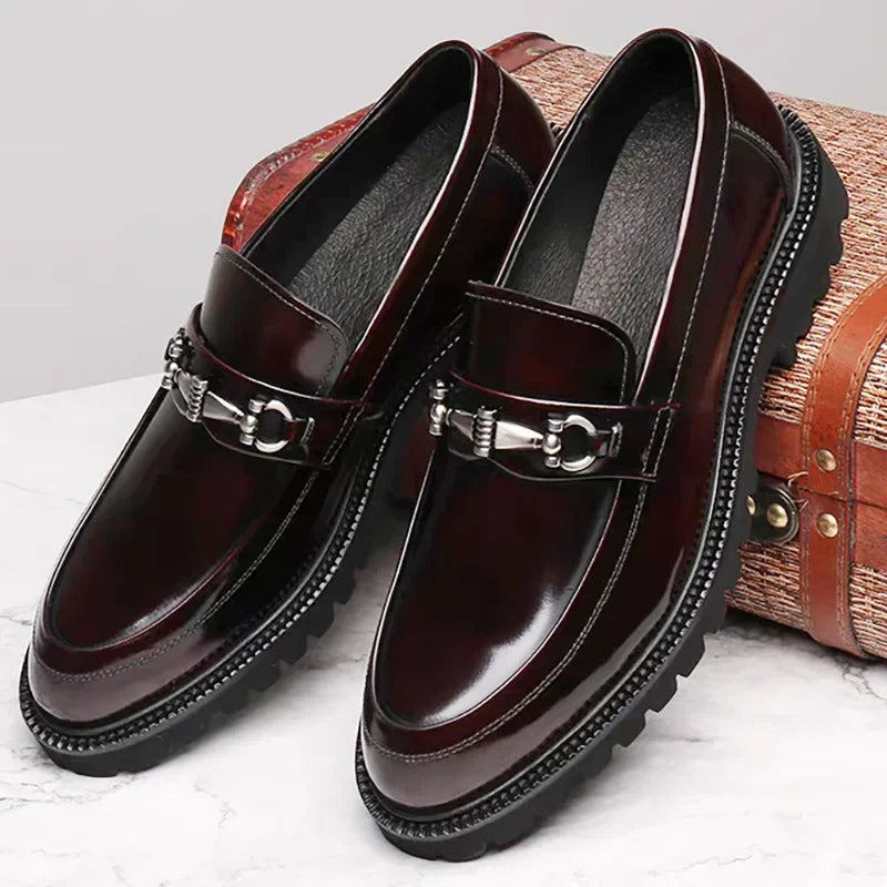 Elegant slip-on men's loafers for all-day comfort, ideal for professional attire.