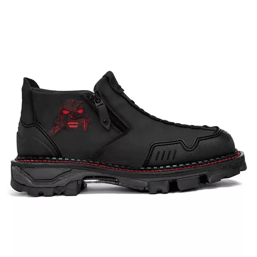 Stylish men's zippered combat boots, perfect for tactical use and comfortable outdoor wear