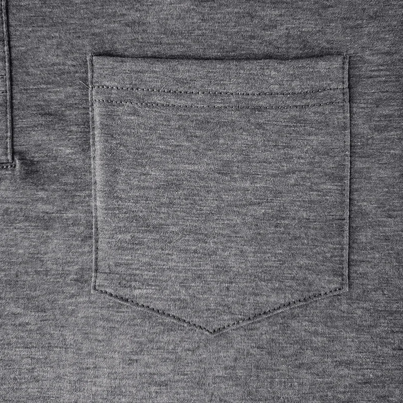 Men's autumn wear: a comfortable, breathable long sleeve polo shirt for versatile everyday style.