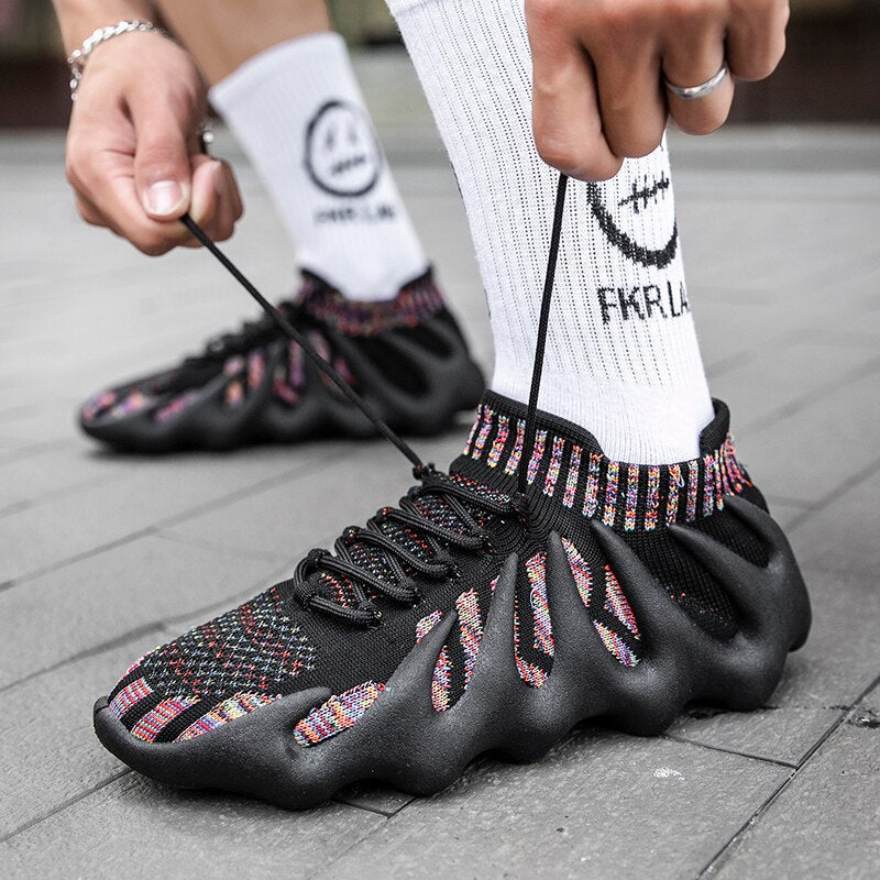 Ultimate men's breathable mesh athletic shoes, lightweight design for superior comfort.