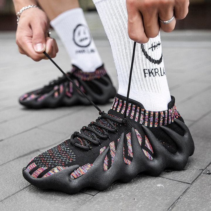 Ultimate men's breathable mesh athletic shoes, lightweight design for superior comfort.