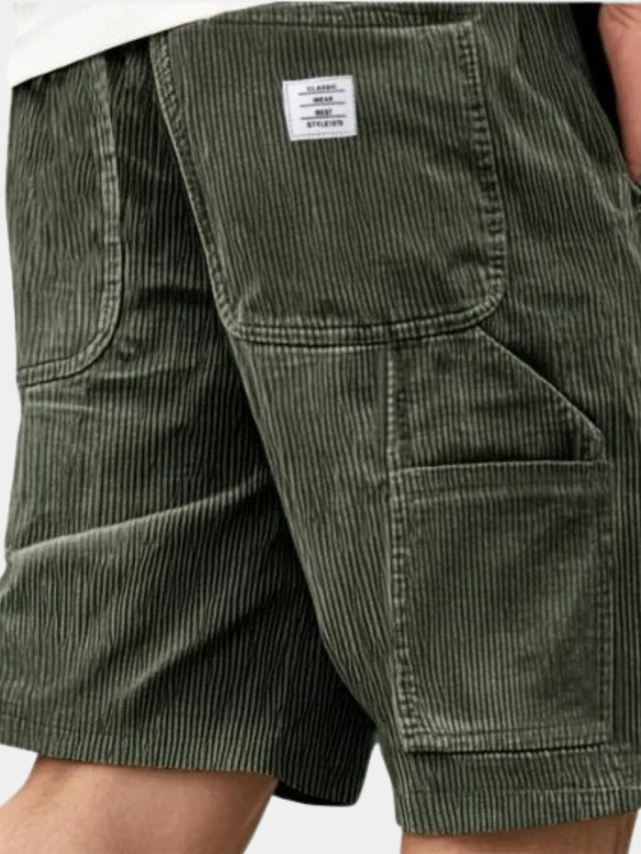 Men's casual cargo shorts, relaxed fit, knee length. Perfect for everyday summer comfort & style.