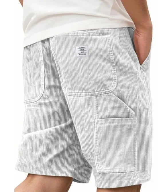 Men's relaxed fit cargo shorts, durable & versatile. Great for outdoor activities and summer travel.