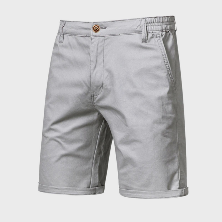 Men's relaxed cotton shorts, offering casual comfort for summer, vacation, and everyday leisure.