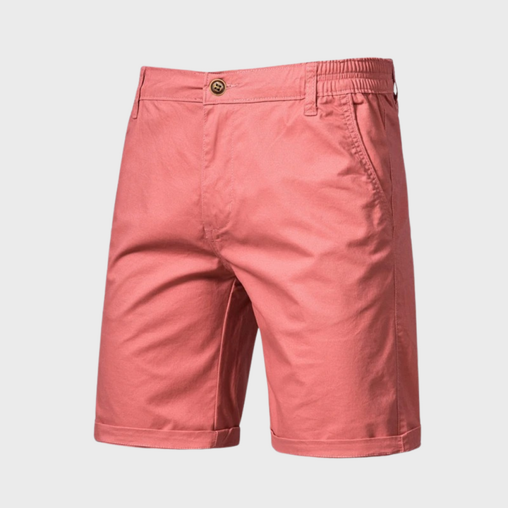 Easy-to-wear men's cotton shorts, delivering casual comfort for summer vacations and daily leisure.