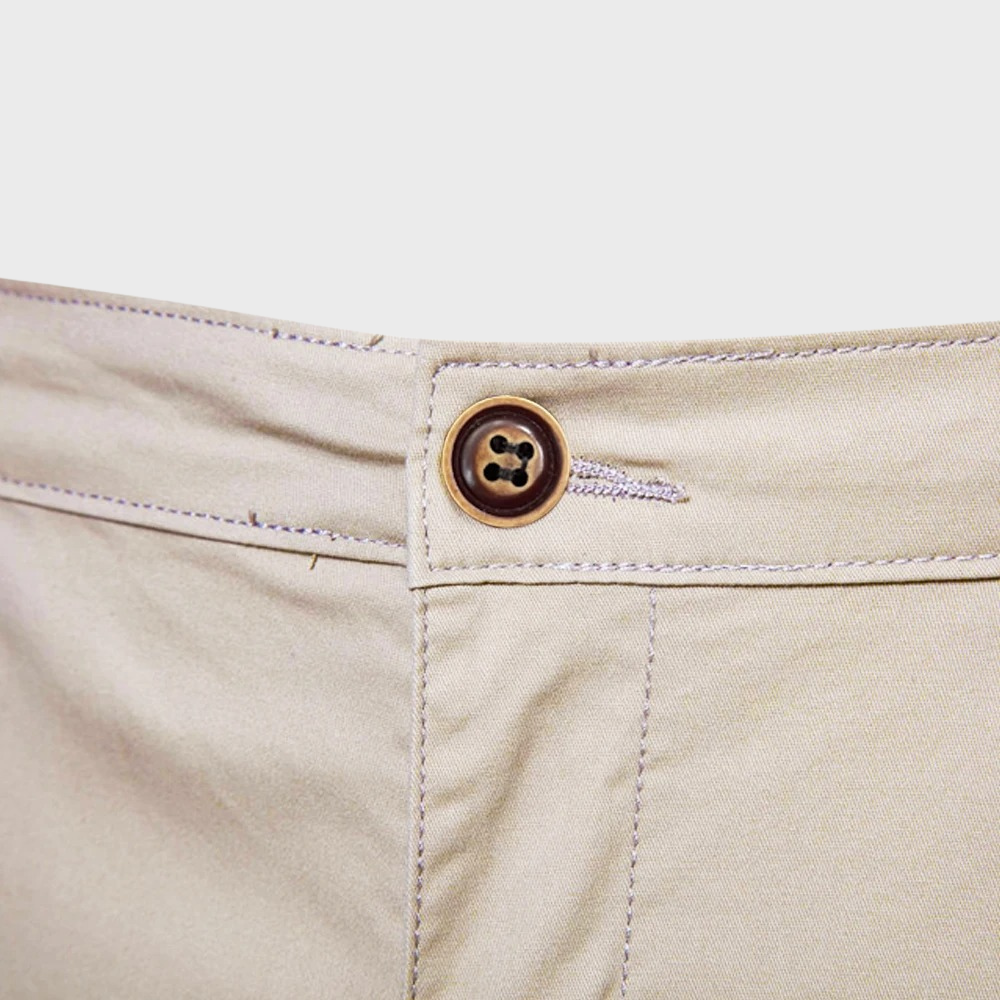 Relaxed fit men's casual shorts, made from cotton for comfortable summer leisure and everyday style.
