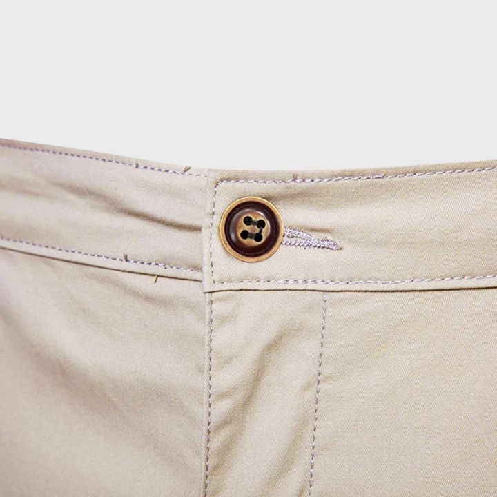 Relaxed fit men's casual shorts, made from cotton for comfortable summer leisure and everyday style.