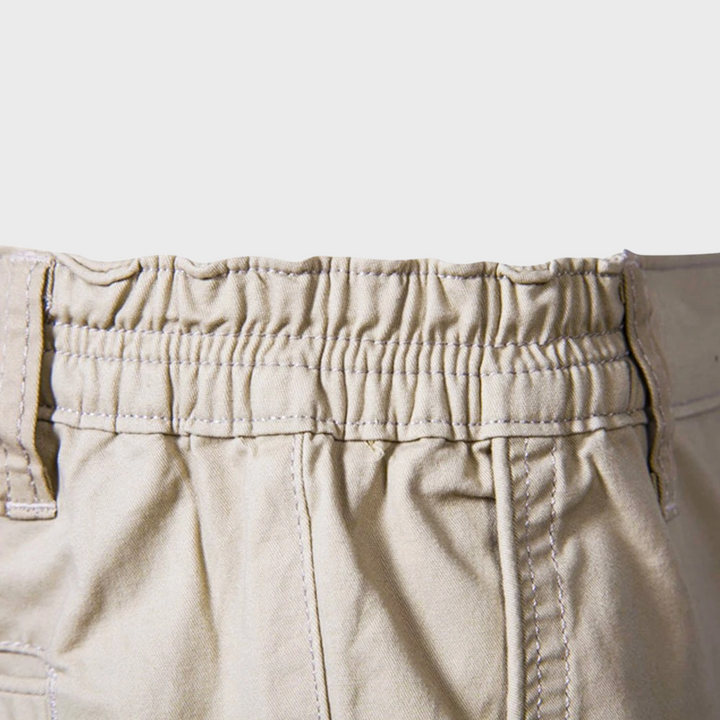 Breathable cotton men's shorts, offering casual comfort for summer, vacation, and everyday wear.