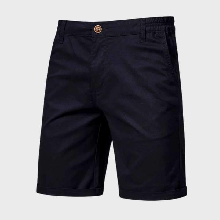 Stylish men's casual cotton shorts in a comfortable relaxed fit, ideal for summer leisure.