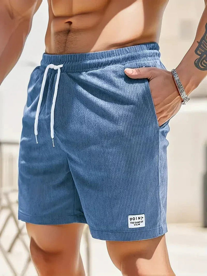 Lightweight men's drawstring shorts, perfect for summer comfort, featuring a relaxed fit.