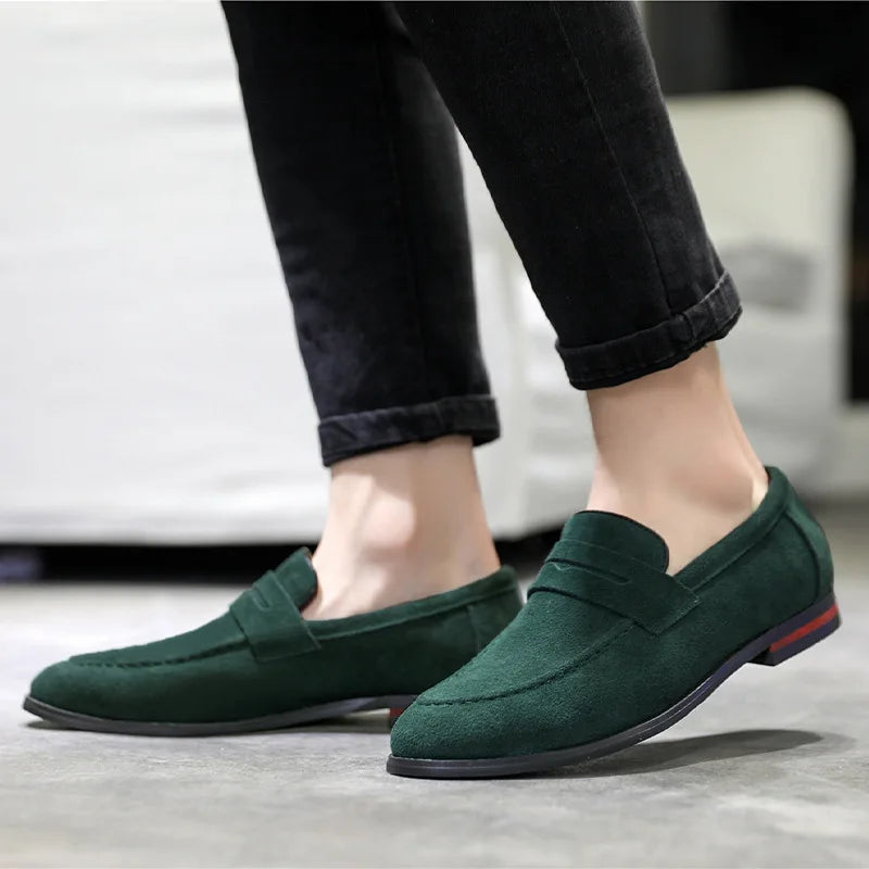 Men's slip-on loafers, perfect casual footwear for summer style and effortless elegance.