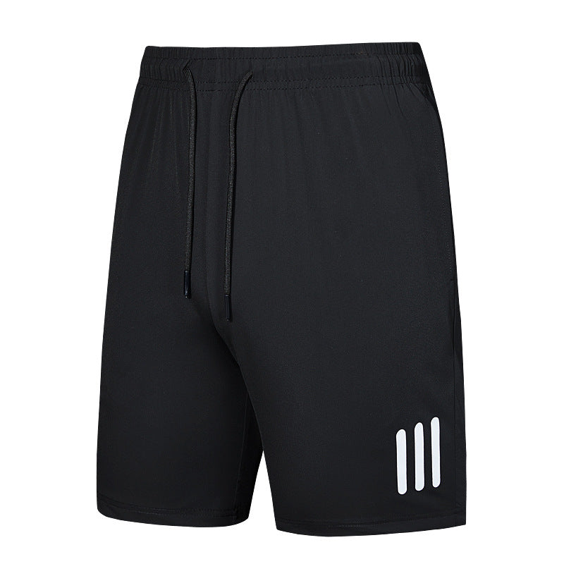 Lifestyle image of men's casual shorts being worn outdoors, perfect for a relaxed summer and active pursuits.