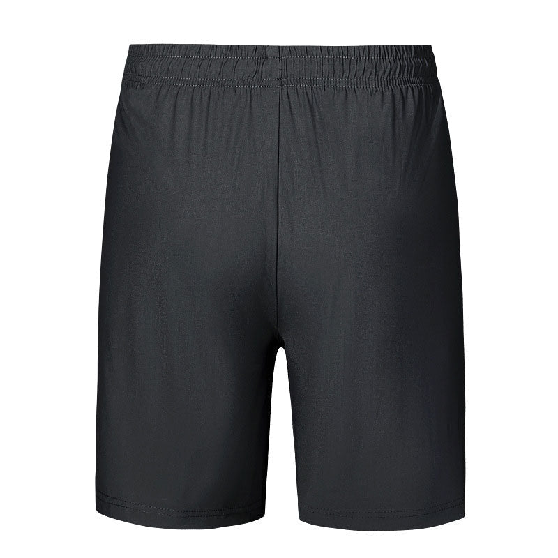 Polyester men's sports shorts in a navy color, ideal for casual summer wear and active lifestyles.