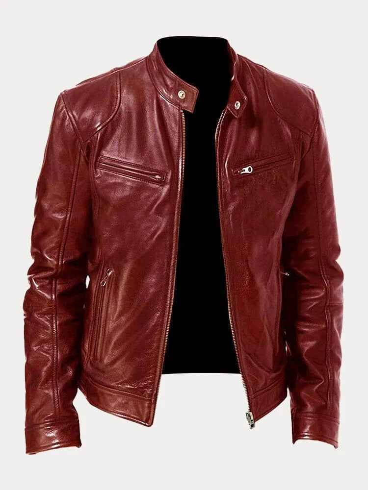 Men's casual zip-up jacket in a modern fit, perfect for comfortable everyday outerwear.