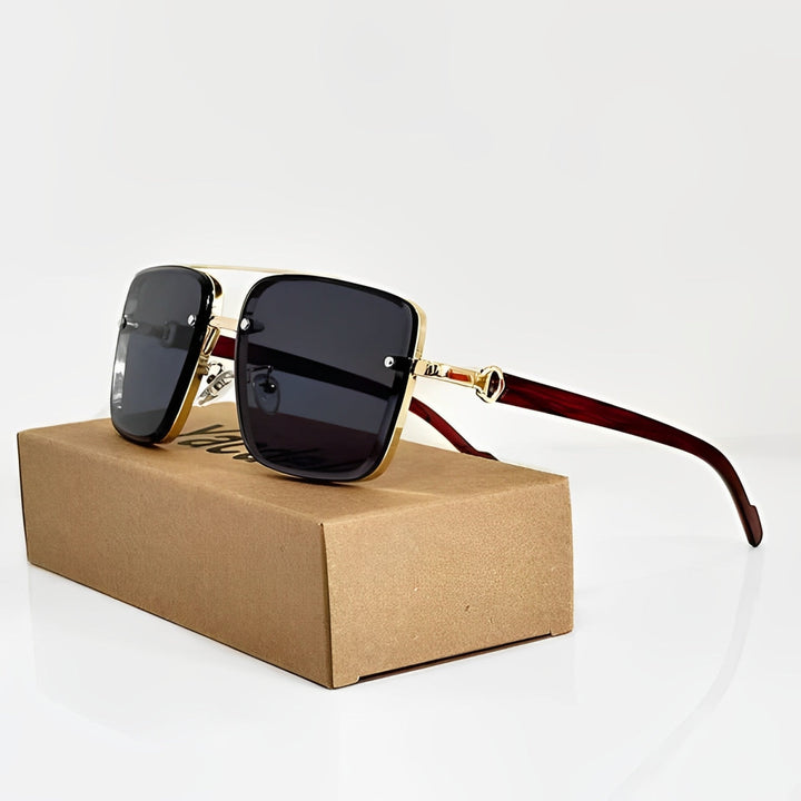 Durable men's classic aviator sunglasses. Impact resistant lenses offer UV400 protection & a stylish retro look.