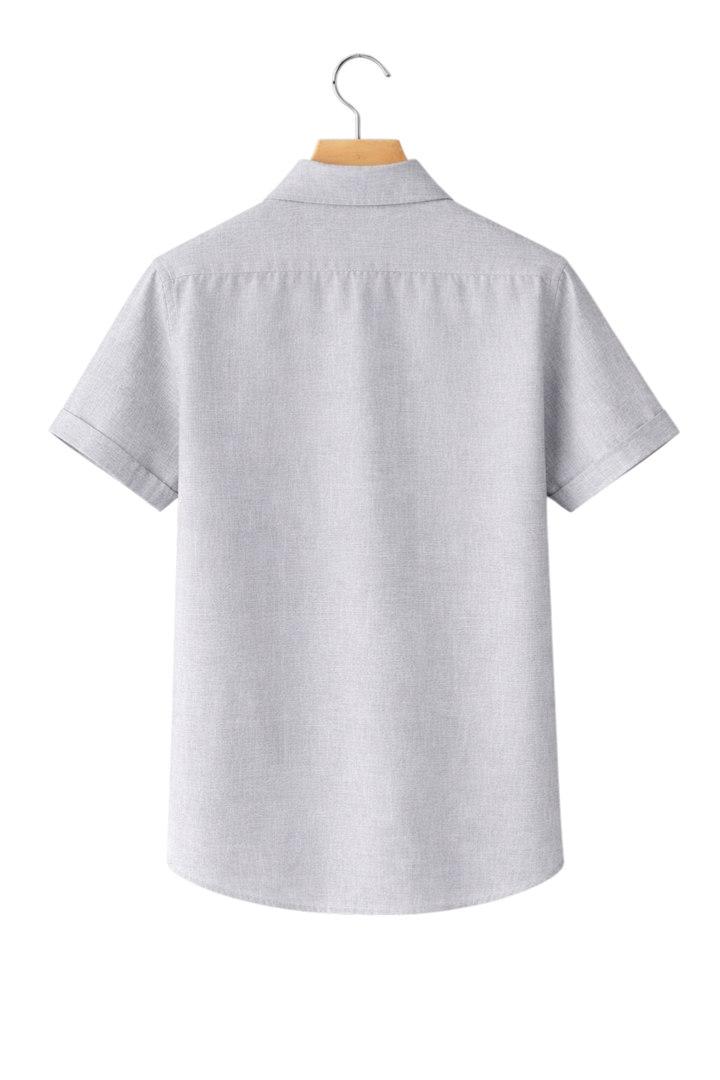 Comfortable men's button-down shirt, designed for day to night wear with a relaxed fit.