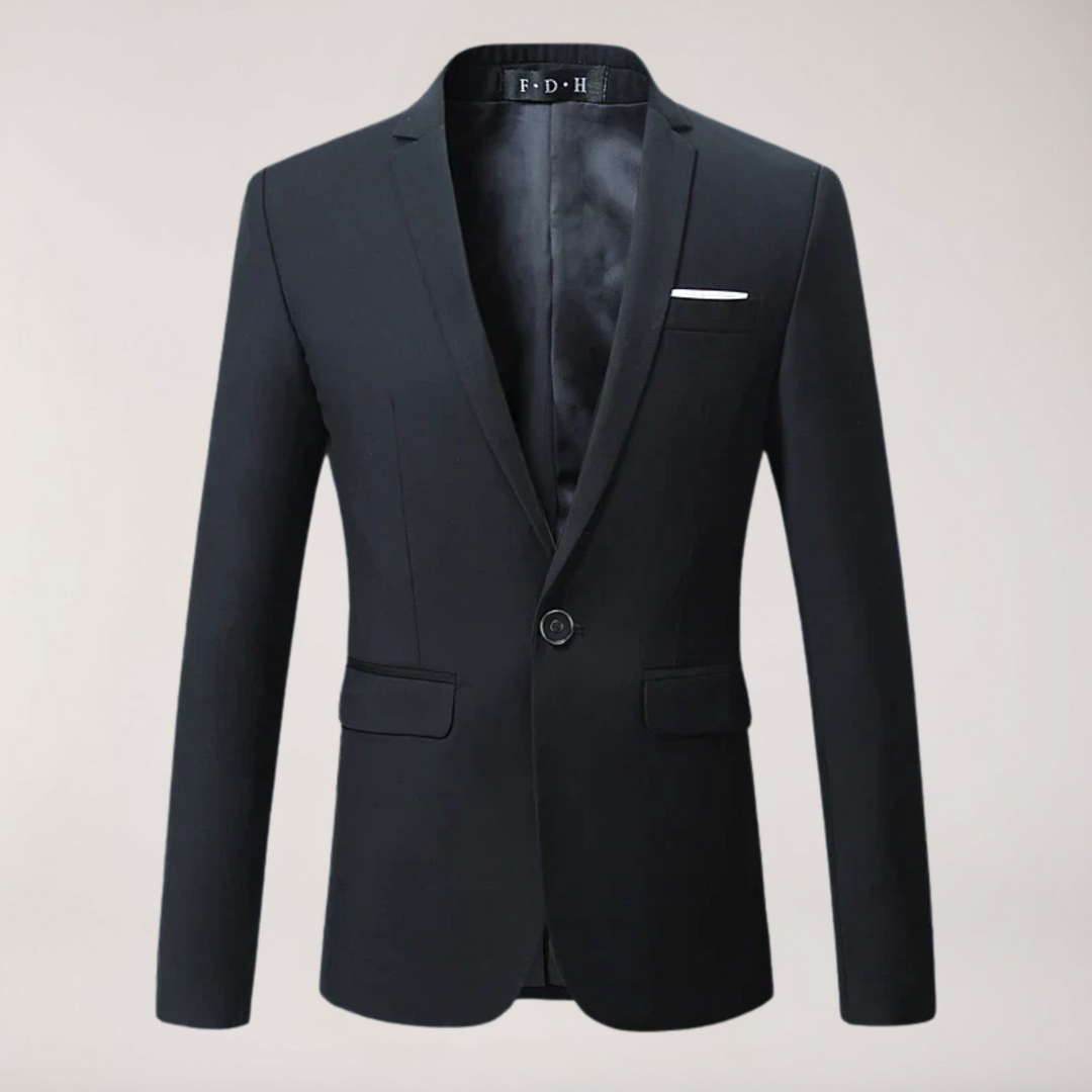 Men's classic formal tailored blazer. Professional business office wear, sophisticated & versatile for events.