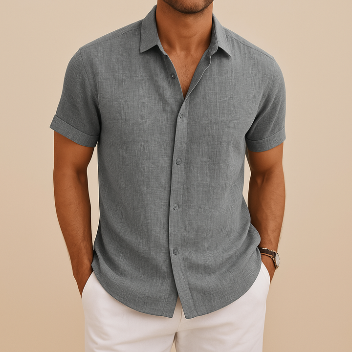 Versatile men's long sleeve shirt for classic everyday style, suitable for casual to semi-formal looks.