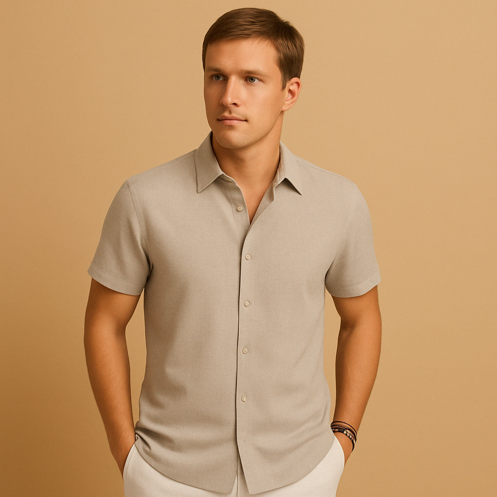 Everyday men's classic long sleeve shirt, blending comfort, style, and versatility for modern fashion.