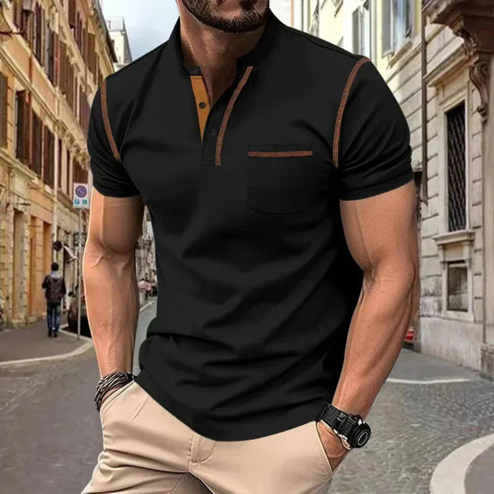Men's classic polo shirt, ideal for casual wear, golf, or summer fashion. Short sleeve & regular fit.