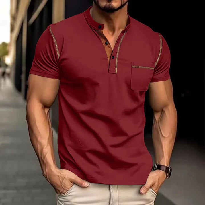 Classic men's polo shirt, a comfortable and versatile piece for everyday fashion and relaxed casual wear.