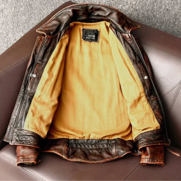 Autumn/Spring men's retro jacket. Classic vintage style outerwear for a modern, slim fit look and feel.