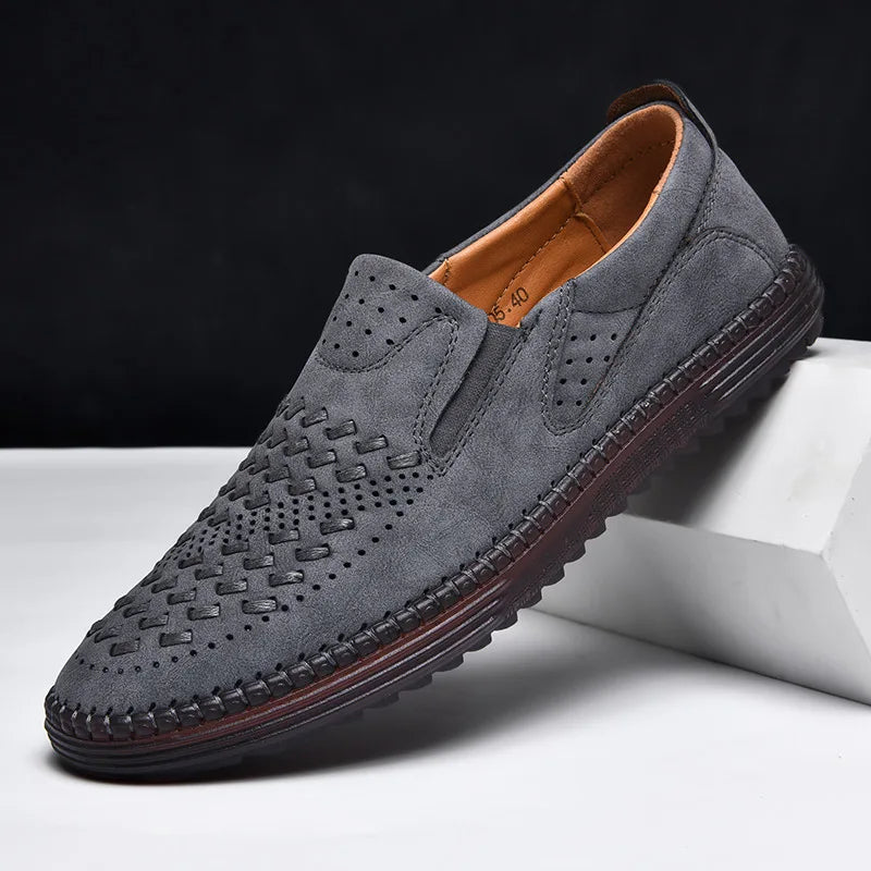 Tan casual loafers for men, offering comfort and classic style for everyday wear.