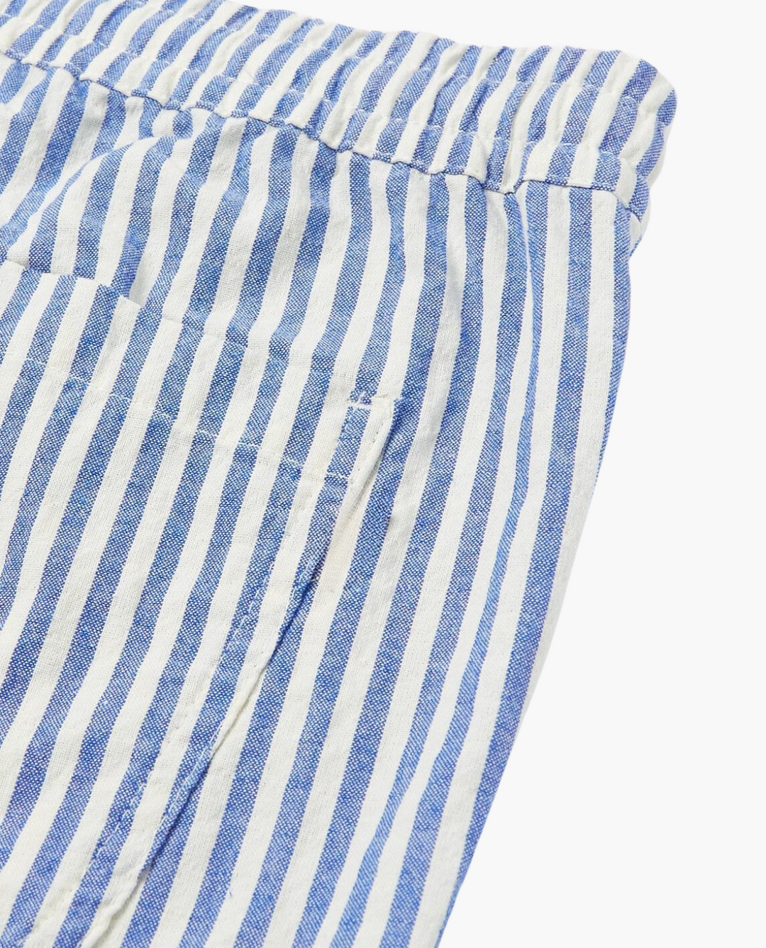 Stylish men's striped summer shorts, great for beach, casual outings, or comfortable vacation fashion.