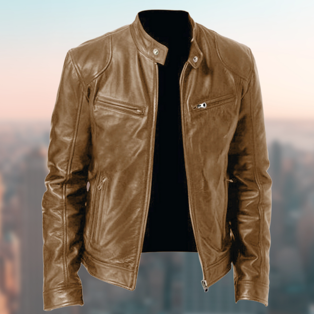 All-season men's classic jacket, versatile outerwear for various occasions and an essential for everyday style.