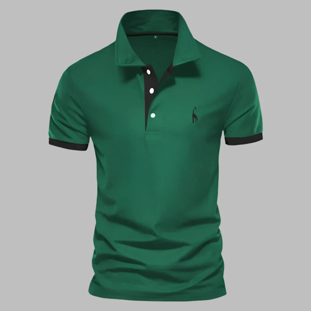 Versatile men's classic polo shirt, perfect for smart-casual everyday wear in spring, summer, or fall.